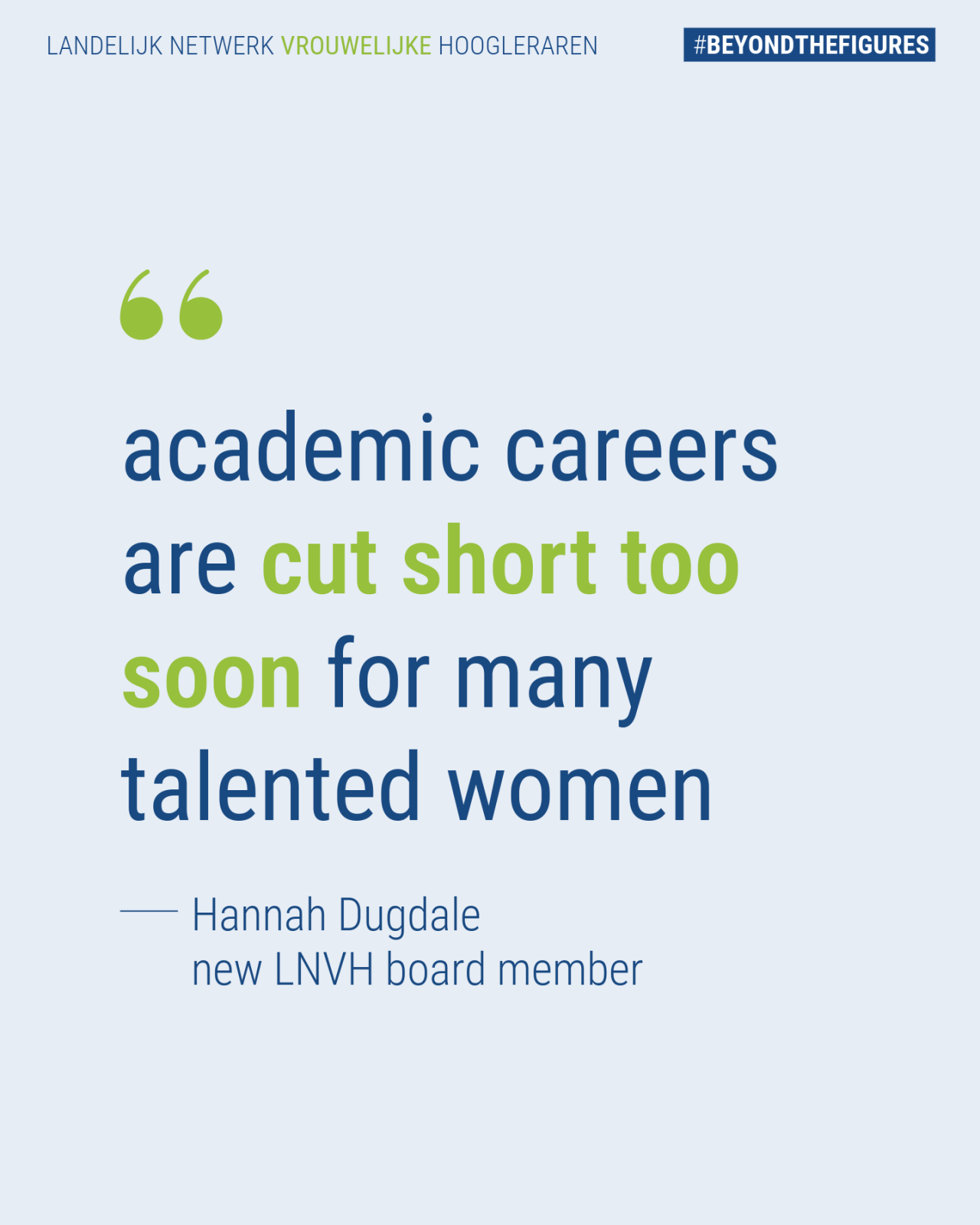 academic careers are cut short too soon for many talented women - Hannah Dugdale